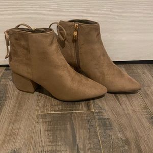 X2B Suede Ankle Booties